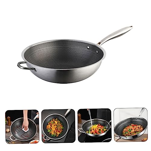 DECHOUS Wok de acero inoxidable con doble mango miniatura 6