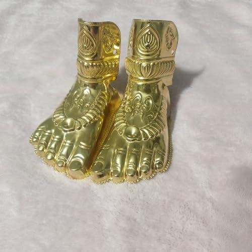 Image of Varamahalakshmi German Silver Hands and Legs | Varamahalakshmi Hastham and Padham | Varamahalakshmi Pooja - Big (Gold)
