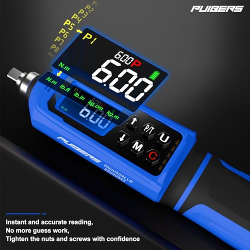 PUIBERS 46 Pcs Digital Torque Screwdriver Set