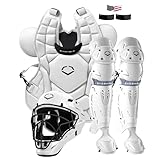 EvoShield SRZ-1™ Baseball Catcher’s Gear Kit- White, Adult