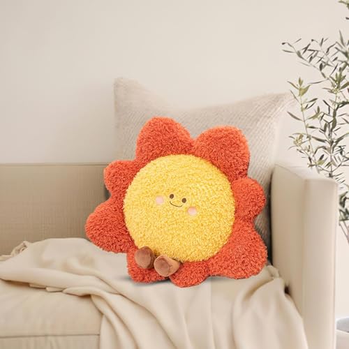 Coussin décoratif étoile et lune en peluche douce haute densité pour lit et salon - 4
