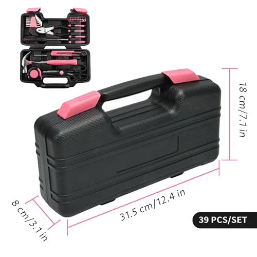 Kit de herramientas para el hogar, 39 piezas con estuche miniatura 2