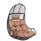 YITAHOME Hängesessel Eierschaukel 150 kg Belastbarkeit, Rattan...