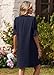 Zeagoo Shirt Dresses for Women Dresses Summer 2026 Fashion Clothing Navy Blue Dress for Women Casual Holiday Wedding Guest Sundress