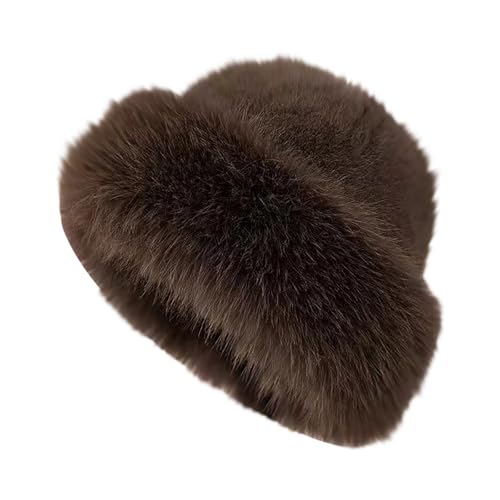 Gyaimxfu 2026 Gorro de Invierno para Mujer,Gorro Ruso para Deportes de Nieve,Sombrero Mujer Invierno,Mujer Sombrero de Piel Sintética Invierno Cálido Gorro para Esquí Gorra Estilo de Rusia