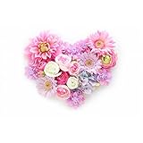 ND タペストリー 花 フラワー フラワーアート ハート 薔薇 バラ アレンジ インテリア カーネーション リース おしゃれ 目隠し 部屋 飾り付け 背景布 グッズ 小物 デコレーション 壁 写真 自然 間仕切り カフェ 北欧 zoom 母の日 花柄 (デザイン3)