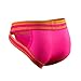 JOCKMAIL 2PCS/PACK Mens Briefs Underwear Wide Belt Mens Underwear Briefs Mesh Athletic Mens Sport Underwear Briefs (as1, alpha, xx_l, regular, regular, Orange+rose)