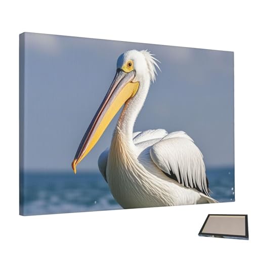 Peinture sur toile oiseau pélican COWMGHLDFL pour salon et chambre