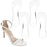 ElevateTech High Heel Cushion Insoles 2 Pairs Gel Arch Support Cushion Insoles Self-Adhesive Arch Support Sandal Inserts Anti-Slip Shoe Inserts for Sandal, Flats and High Heels (Women's 5-9)