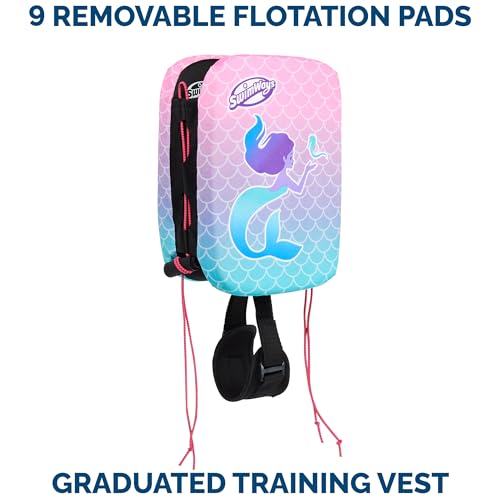 SwimWays Mermaid Power Swimr Adjustable Life Jacket for Swim Training - image 3