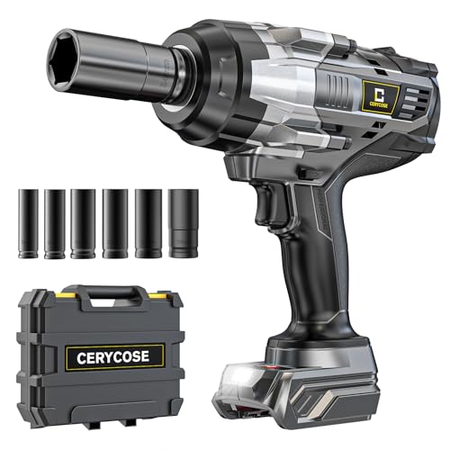 Cordless Impact Wrench 1/2 inch for DeWalt Max20V Battery: 1700FT-LBS High Torque Impact Wrench Heavy Duty Tool with 6 Sockets - Brushless Electric Impact Gun Includes LED Work Light - Bare Tool Only
