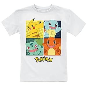Pokémon Partner T-shirt wit 122/128