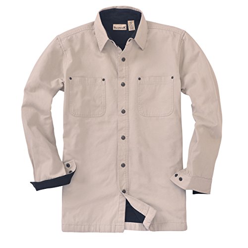 Backpacker Canvas/Fleece Lined Shirt Jacket, Stone, X-Large