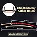 Mehaimes Handcrafted Rivers of Blood Medieval Fantasy Katana Metal, Sword Cosplay for Video Game