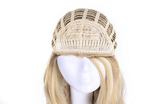 Onedor 23" Curly Hair Women Ladies 3/4 Half Wig Premium Japanese Synthetic Kanekalon Fibers Wigs With Secured Mesh Head Cap (R1488H) #TOP3