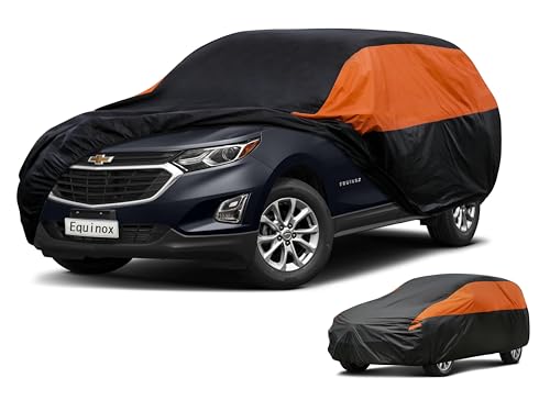 Image of GUNHYI Chevrolet Car Cover Custom Fit Chevrolet Chevy Equinox Waterproof All Weather for Automobiles, Lightweight Full Exterior Cover Outdoor Sun UV Rain Dust Snow Wind Protection.