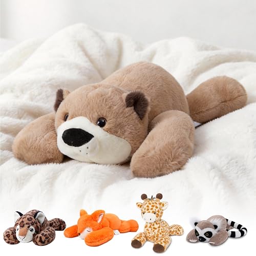Image of Niuniu Daddy Weighted Otter Stuffed Animal for Kids & Adults, 20 Inch 3.3lb Large Plush Toy with Soft Fur, Weighted Plushies Pillow for Sensory Calm, Huggable Gift for Everyday Comfort