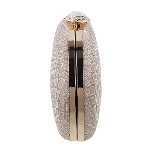 Image of Mochi Women Gold Fancy Clutch (38-7641)