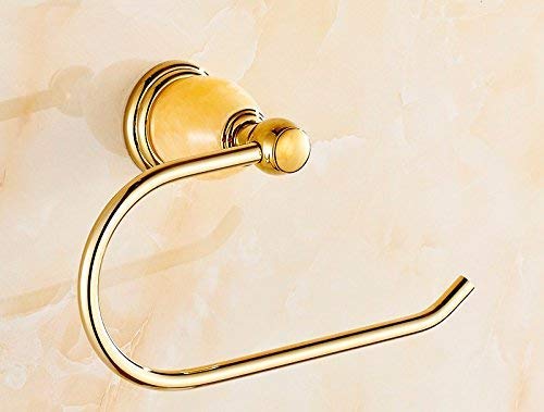 Porte-serviettes anneau or en cuivre pour une salle de bain moderne chic