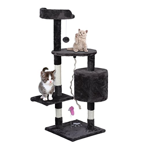 homgrace ARBRE à Chat jouet grattoir pour chats pour Que Les chats pour se détendre, Jouer et SE reposer