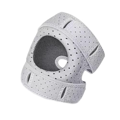 Yiju Knee Pad Support Sleeve Breathable Shockproof Protection Knee Brace for Weight Lifting Workout Sports Riding Gymathletics, Grey