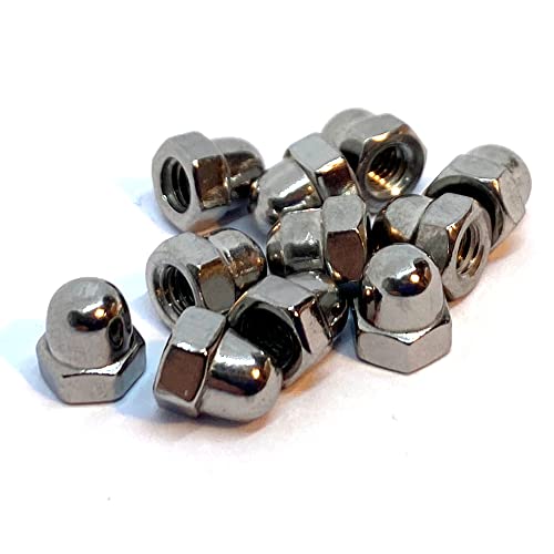 M4 Dome Nut DIN1587, A4 (316) Stainless Steel (Pack of 10), M4(A4), Pk10