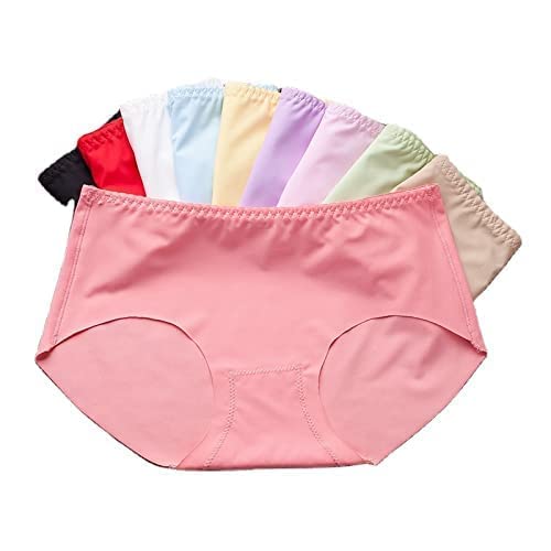 Women's Seamless High Waist Panties | Soft Stretch Breathable Briefs | Full Coverage Everyday Underwear | Comfortable Moisture Wicking Innerwear Pack of 8 Multicolor-picture-47