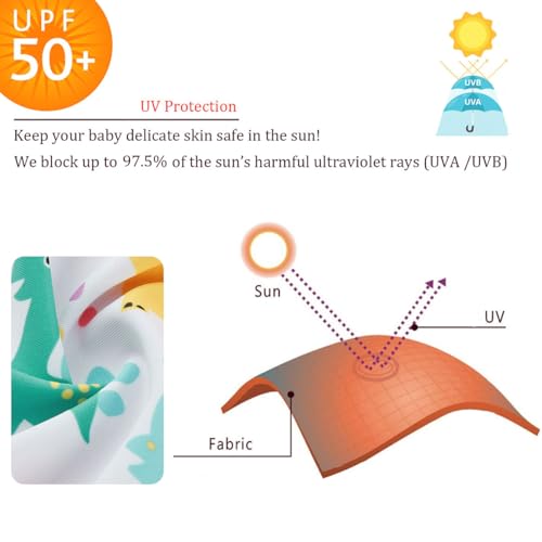 Image of UMELOK Baby Girl Swimsuit Infant UPF 50+ Bathing Suit Size Months