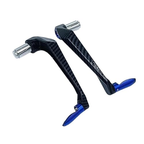 wanhaoaony Motorcycle Brake Protector Motorcycle Aluminum Alloy 22mm Handlebar Brake Clutch Lever Hand Guard Scooter E-Bike Protector Modification Part Handguard(Blue)