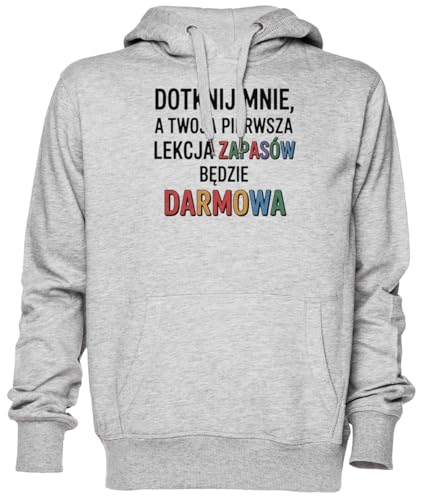 Sweat-shirt gris de lutte pour vos moments de détente et sorties urbaines décontractées