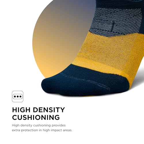 Image of Feetures Merino 10 Max Cushion No Show Tab Ankle Socks - Wool Socks for Women & Men - (1 Pair)