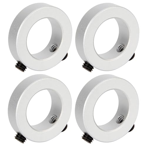 Shaft Collar Bore 22mm OD 38mm Thickness 12mm 6061 Aluminum Alloy Anodized Surface H7 Bore Tolerance 2 Set Screws Clamping Collar Industrial Use