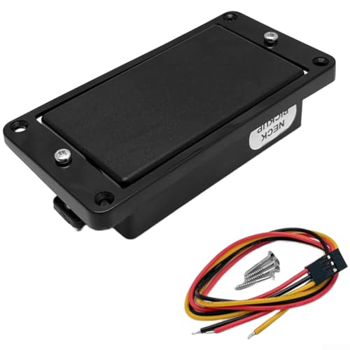 Black Electric Guitar Humbucker Pickup Active Dual Coil Design(Neck) | High-output sound, rich harmonics, active dual-coil, enhanced performance, black finish