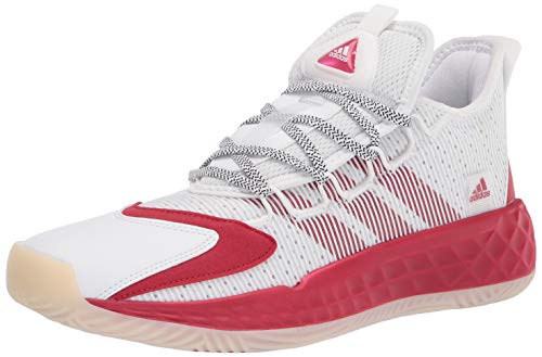 adidas Herren Coll3ctiv3 2020 Low Basketballschuh, Weiß, Rot, Weiß, 48 2/3 EU