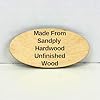 Oval Wood Cutouts Unfinished – Multiple Sizes, 6 Pack, ~1/4" Thick | Laser-Cut Oval Craft Blanks (Measured by Diameter) for Painting, Staining, Engraving & Wood Burning | Made in USA (2x4 inch) #1
