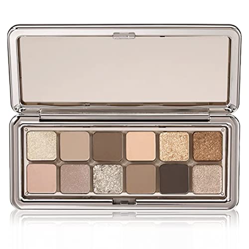 Sulily 12 Colors Eyeshadow Palette Makeup Matte Nude Eye Shadow,High Pigmented, Naturing-Looking, Ultra-Blendable,Long Lasting High Neutral For Older Women (03#Cement Color) #TOP23