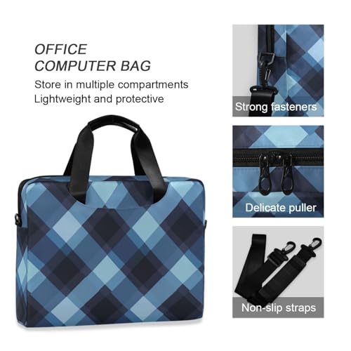 Maletín portátil para laptop 15.6 pulgadas azul negro miniatura 6