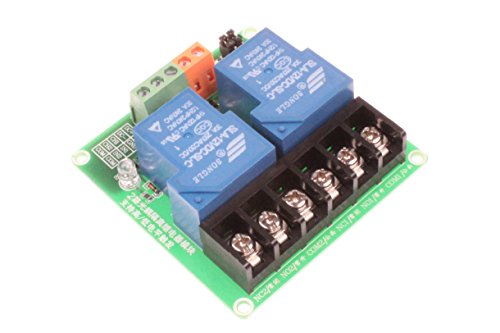 image for NOYITO 30A 2-Channel Relay Module High Low Level Trigger with Optocoup