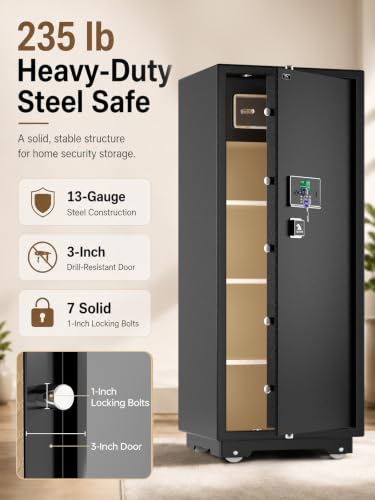 Image of TIGERKING Extra Large Safe for Home 17.6 Cu Ft, 235 lb Heavy Duty Steel