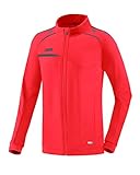 JAKO Kinder Polyesterjacke Polyesterjacke Prestige, Flame/steingrau, 152, 9358