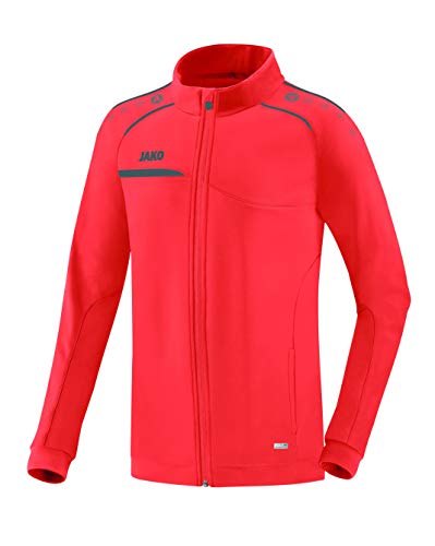 JAKO Kinder Polyesterjacke Polyesterjacke Prestige, flame/steingrau, 164,...