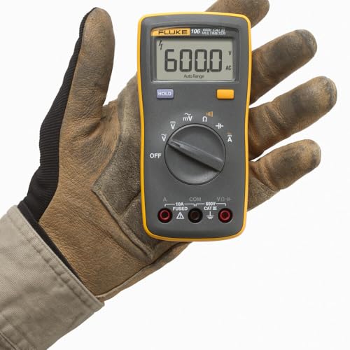 Image of Fluke 106 (U.S.) Palm-Sized Digital Multimeter, CAT III 600V | CAT III 600V
