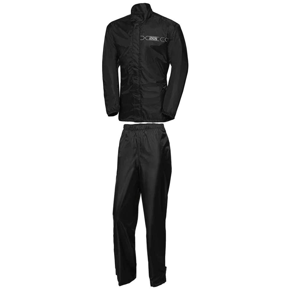 IXS Horton 3.0 2-Teiler Regenkombi, schwarz, XL | Spezifikationen: Jacke: Polyester-Netzfutter