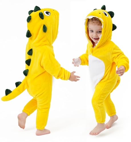 DILUFUN Baby Toddler Dinosaur Onesie Halloween Cosplay Costume Outfit DYE1