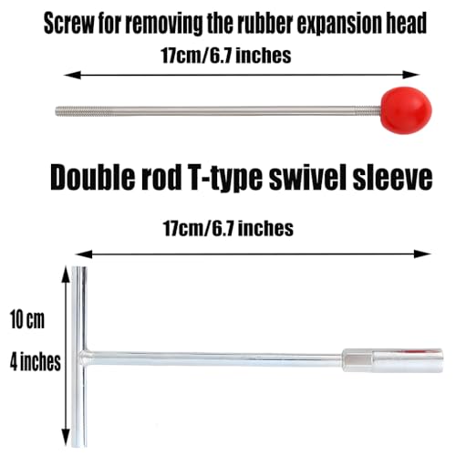 VAVAQQSE Emergency Pipe Water Stopper, Hot Melt Water Stop, Kit for Pipe Water Stopper, Plumbing Tools for Professional Plumber, Water Stop Needle (NO help wrench pipe water stopper) - Thumbnail 6