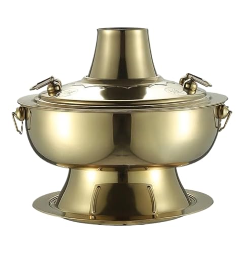 Olla caliente china de acero inoxidable 34 cm miniatura 1