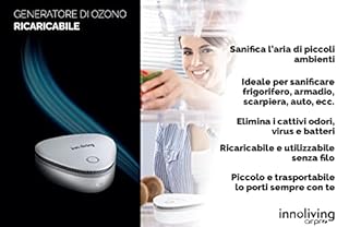 Generatore di ozono portatile ricaricabile senza fili Innoliving INN-551