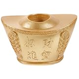 FONDOTIN Eleganter Chinesischer Zahnstocherhalter in Ingot-Form Dekoratives Tischornament Leichtes Kompaktes Design Feine Verarbeitung Multifunktional als Foto-Requisite und