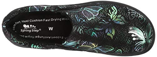 Spring Step Professional Women's Winfrey Flutte Shoes Uniform-Dress, Black Multi, 8.5 Wide #TOP4