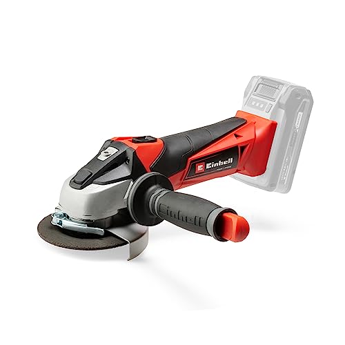 Einhell Smerigliatrice angolare a batteria TE-AG 18/115 Li-Solo Power X-Change (18 V, 115 mm diametro disco, 28 mm profondità taglio, soft start, senza disco, senza batteria)